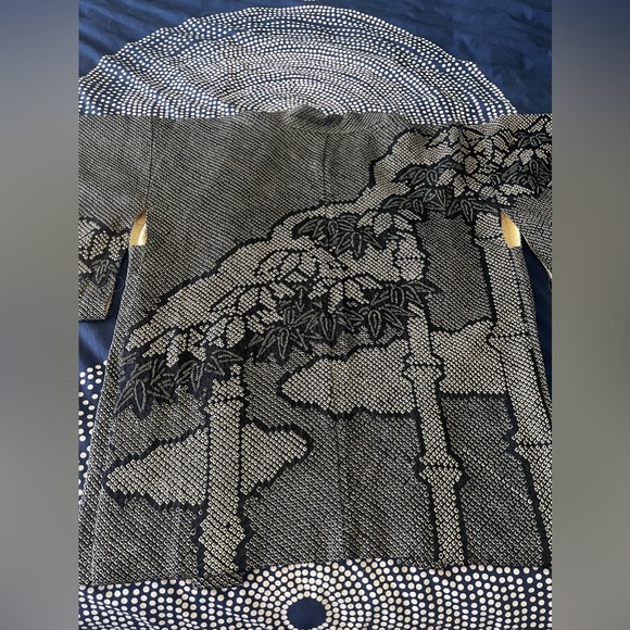 Authentic Japanese Kimono Wmn Size Med - Picture 8 of 10